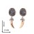 Animal horn retro vintage  earrings pendant personalized  trendy high-end light luxury earrings