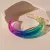 European and American neon colored acrylic irregular opening bracelet with exaggerated simplicity and high geometric temperament