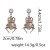 Personalized retro niche unique temperament alloy animal beetle earrings