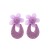 European and American exaggerated fashion spot handmade woven grass vine European and American mesh flower earrings