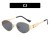 Ellpse sunglass woman Metal sunglass retrolsa style Sunglasses
