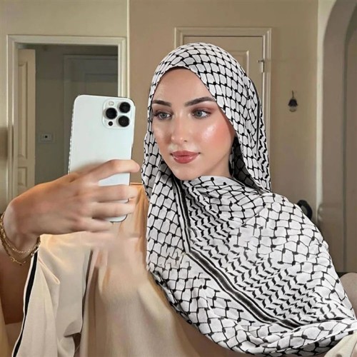 print Chiffon head Arab scarf medium East Dubai Turkey head