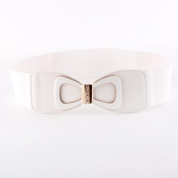 belt  bow buckle elasticity woman  lady belt