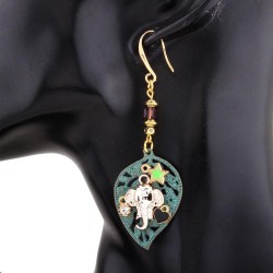 fashion retro earrings  leaves earring  star elephant love samll elements trend ear stud