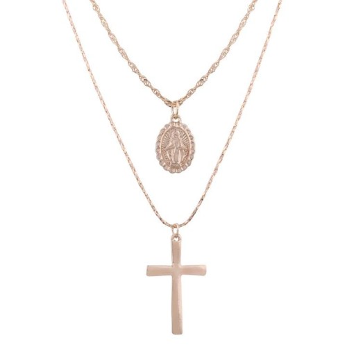 series new  classic cross pendant necklace two