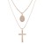 series new  classic cross pendant necklace two