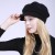 Autumn and Winter hat lady woolen velvet Outdoor warm knitting new style Korean style