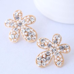 fine  Korean style fashion  Metal concise all-Purpose Bauhinia temperament ear..