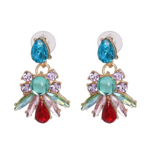 UR occidental style earrings high-end glass