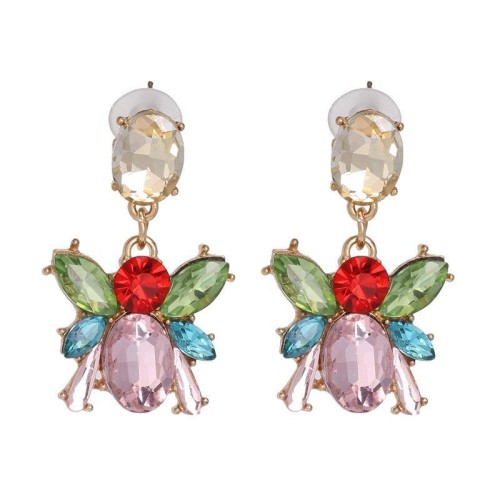 UR occidental style earrings high-end glass