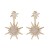 UR ear stud earrings two occidental style star