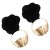 fashion brief rose peony Earring Japan and Korea trend wind generous gilded ear stud more color all-Purpose