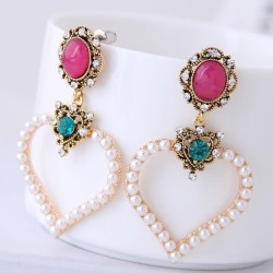 fine  Korean style fashion  Metal concise sweet concise Peach heart temperamen..