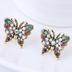 fine  Korean style fashion sweetOL flash diamond fine butterfly personality te..