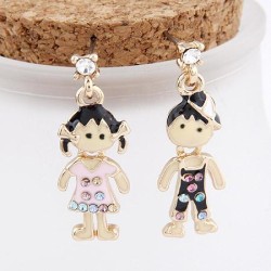 fine  Korean style fashion  sweet love  man girl student  asymmetry personalit..