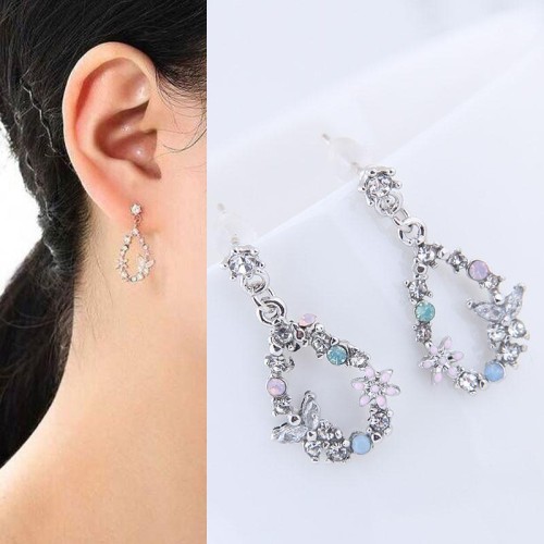 Korean style fashion  sweet flowers drop personality temperament ear stud