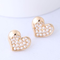 fine  Korean style fashion  sweetOL love Pearl personality ear stud