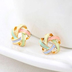 fine  Korean style fashion all-Purpose woolen sweet personality ear stud