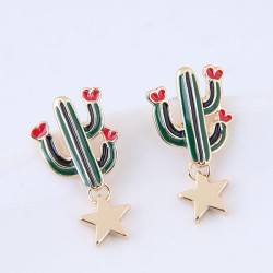 fine  Korean style fashion concise Five-pointed star temperament personality e..