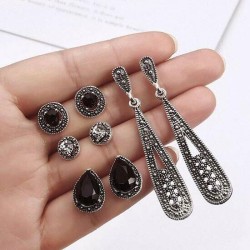 occidental style  Metal concise all-Purpose Bohemia retro gem long drop four s..