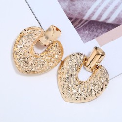 occidental style exaggerating Metal geometry love earrings Autumn and Winter t..