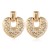 occidental style exaggerating Metal geometry love earrings Autumn and Winter temperament earrings Korean style e