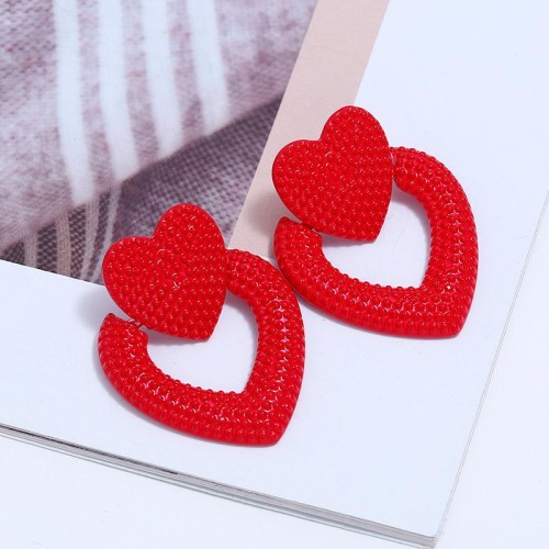  occidental style exaggerating high-end geometry love earrings