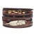  bracelet lady occidental style fashion Alloy feather multicolor