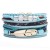  bracelet lady occidental style fashion Alloy feather multicolor