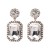  new fully-jewelled geometry earrings occidental style lady ear stud