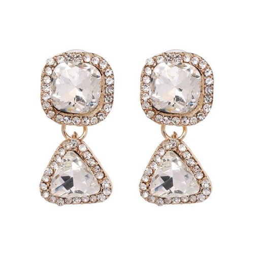 UR occidental style wind earrings personality lady diamond ear stud high-end