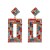 UR long square diamond earrings occidental style fashion high-end personality earring