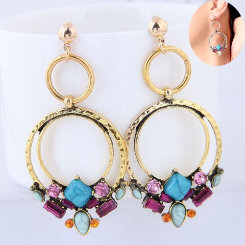 occidental style fashion  concise geometry Modeling temperament exaggerating ear stud