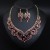 occidental style exaggerating luxurious gem clavicle necklace earrings set  banquet fashion woman