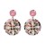 UR Acrylic diamond earrings occidental style wind high-end lady ear stud