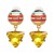 UR triangle earring earrings occidental style wind lady ear stud