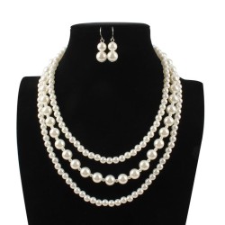 occidental style fashion  multilayer imitate Pearl short style lady temperamen..