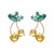 UR fruits cherry earrings high-end Alloy Rhinestone mosaic crafts