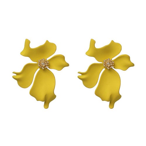 UR new flower earrings occidental style ear stud personality woman color