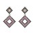 UR Alloy glass diamond earrings occidental style wind lady ear stud