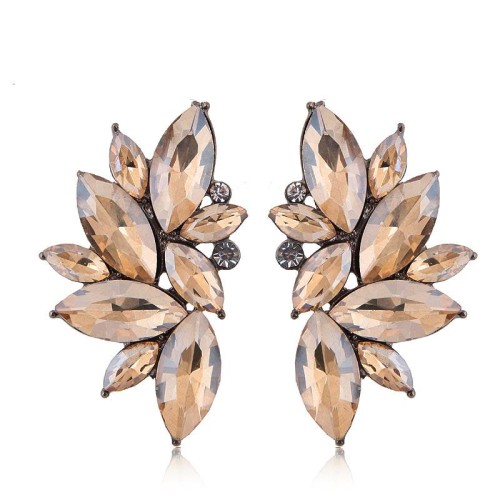 occidental style fashion  Metal bright gorgeous gem personality temperament ear stud