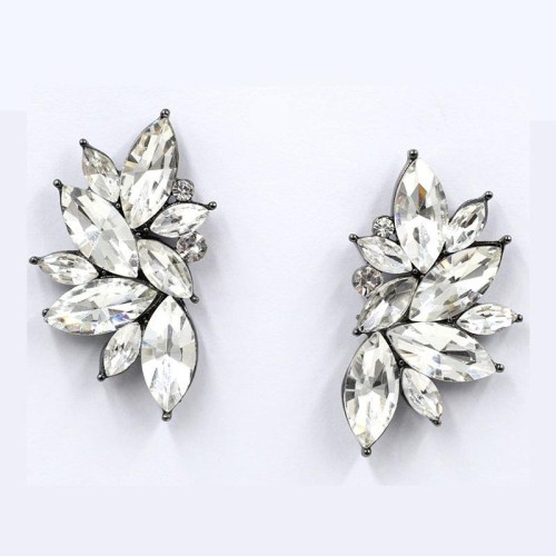 earrings angel wings Modeling earrings high-end Alloy fine Rhinestone mosaic