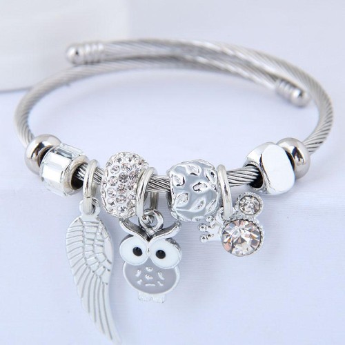 occidental style fashion  Metal all-Purpose  wings  owl  more elementsD concise personality personality bangle