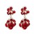 UR Alloy diamond earring high-end retro ear stud high quality glass diamond