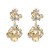 UR Alloy diamond earring high-end retro ear stud high quality glass diamond