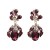 UR Alloy diamond earring high-end retro ear stud high quality glass diamond