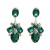 UR Alloy diamond earring high-end retro ear stud high quality glass diamond