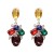 UR Alloy diamond earring high-end retro ear stud high quality glass diamond