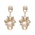 UR Alloy diamond earring high-end retro ear stud high quality glass diamond