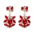 UR Alloy diamond earring high-end retro ear stud high quality glass diamond